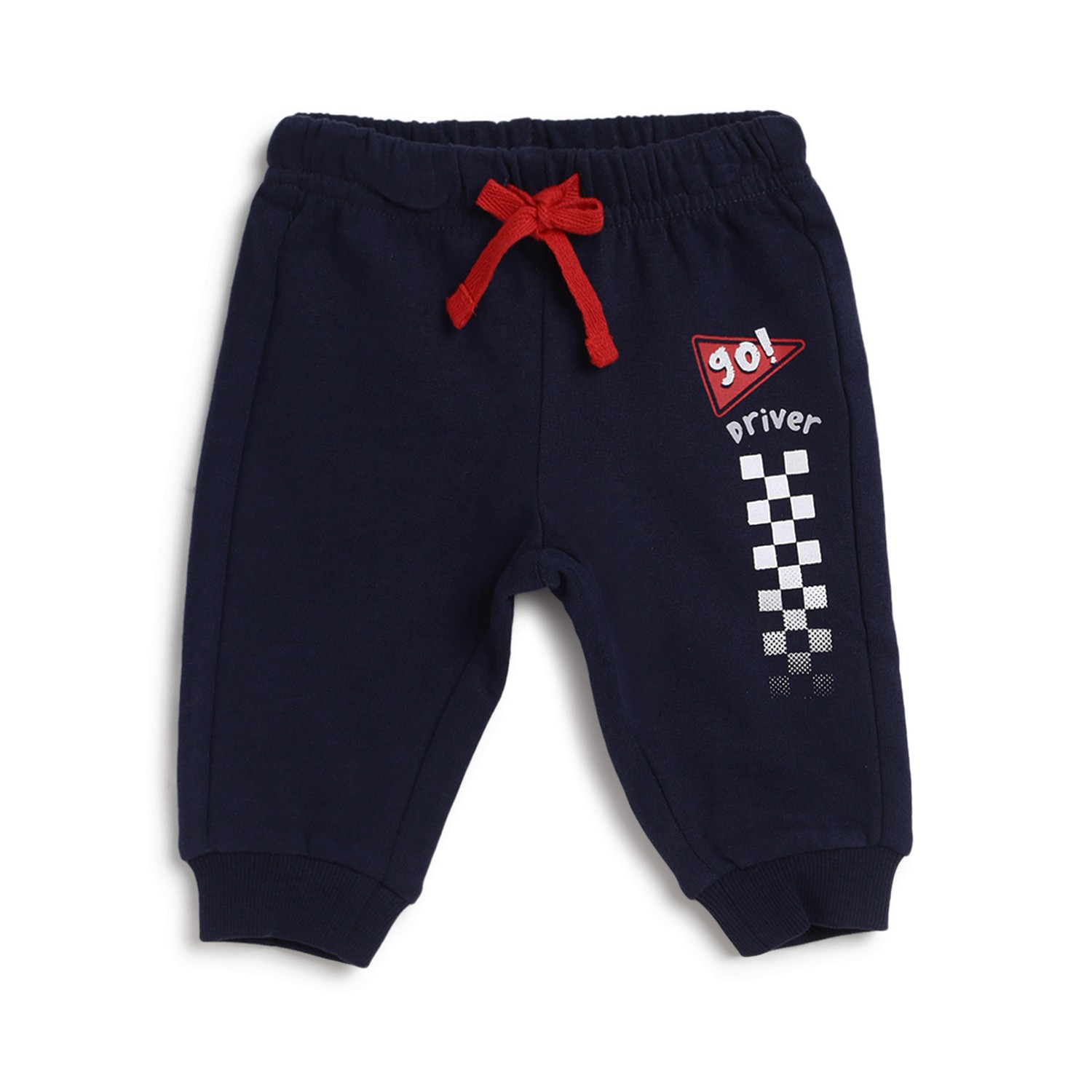 Boys Frech Terry Sweatpants-Red